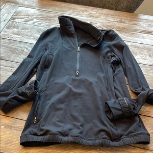 Black Quarter-Zip Pullover